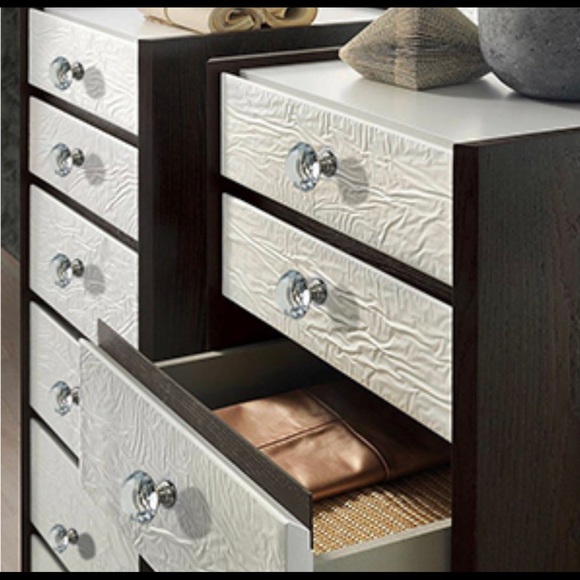 NEW 4 DIAMOND Crystal-Glass Drawer Cabinet Knobs Pulls Hardware Bundle Lot Set - Picture 7 of 12